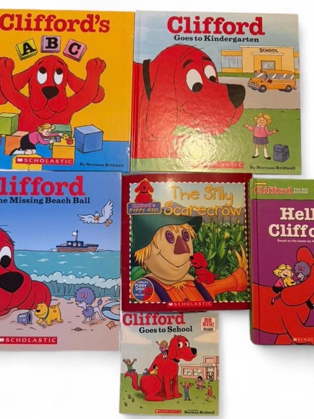 Clifford the Big Red Dog Book Lot 6 Books Kids Children’s Books Story Collection